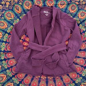 Lucky Brand Purple Hoodie / Tie Wrap Jacket w/ POCKETS❣️